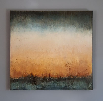 Acryl/Mixed Media auf 3D-Keilrahmen, 80 x 80 cm (v)