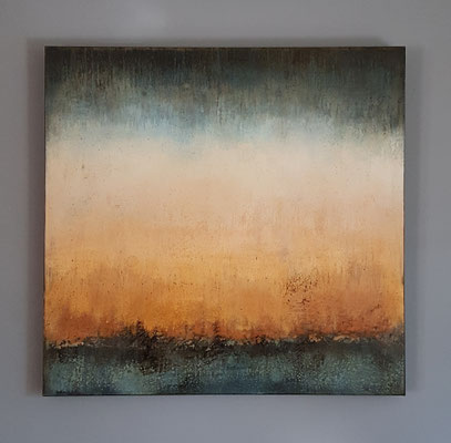 Acryl/Mixed Media auf 3D-Keilrahmen, 80 x 80 cm (v)