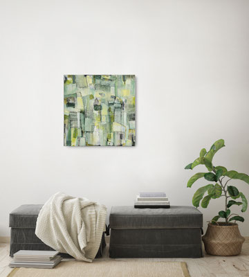 Acryl / Mixed Media auf 3D-Leinwand, 60 x 60 cm, 2025