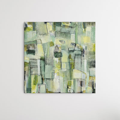 Acryl / Mixed Media auf 3D-Leinwand, 60 x 60 cm, 2025
