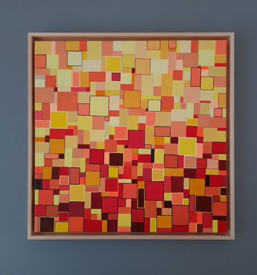 Acryl auf Leinwand, 60 x 60 cm, Schattenfugenrahmen, 2024