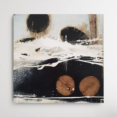 Acryl/Mixed Media auf 3D-Keilrahmen, 60 x 60 cm