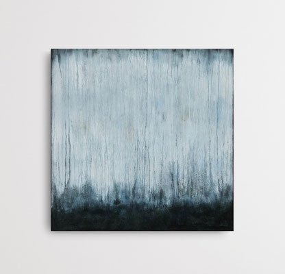 FROM DARK INTO THE LIGHT, Acryl / Mixed Media auf 3D-Leinwand, 80 x 80 cm, 2025