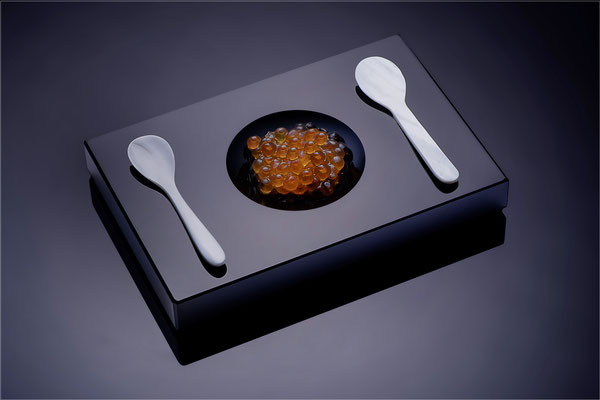 Kaviar Set von Black Glass