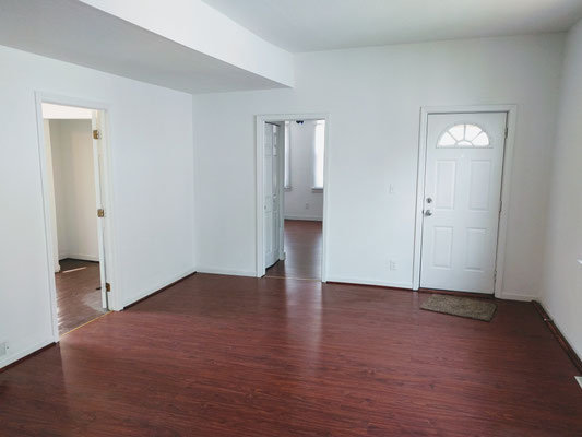 Downstairs living room looking towards master bedroom