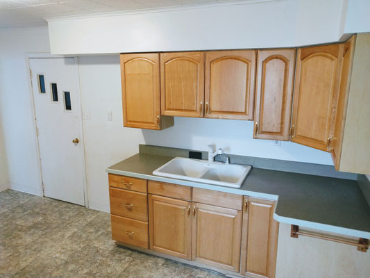 Downstairs kitchen with all new Cabinetry