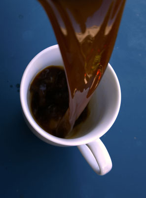 Poured coffee