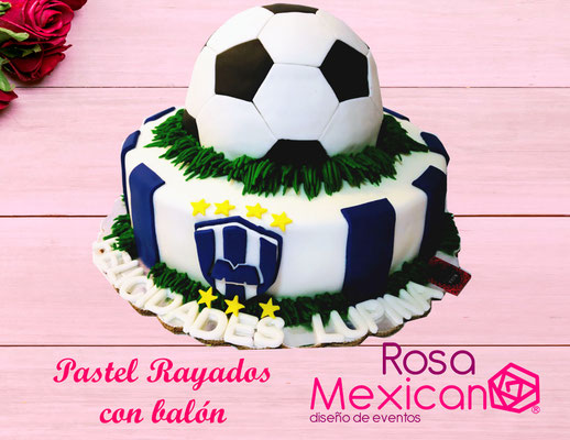 Pasteles fondant de deportes pastel de rayados Pasteles fondant de deportes
