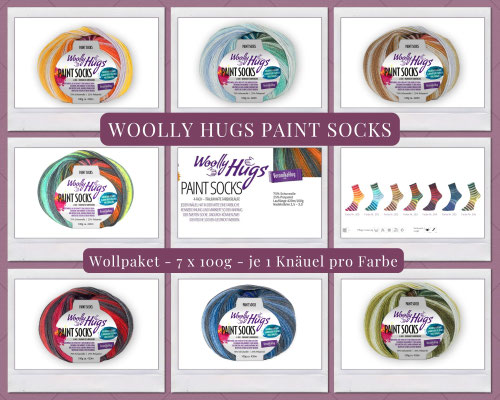 Wollpaket Woolly Hugs PAINT SOCKS