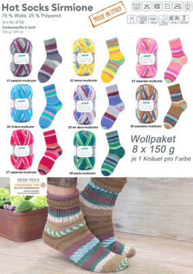 Wollpaket Gründl Hot Socks Sirmione, 6fach
