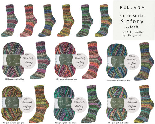Rellana Flotte Socke Sinfony