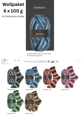 Wollpaket Pro Lana Golden Socks Fashion U