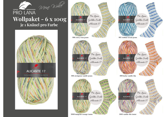 Wollpaket Pro Lana Golden Socks Alicante 17