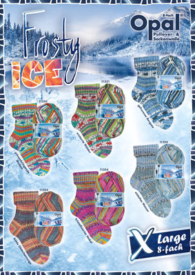 Opal XLarge Frosty Ice 8fach
