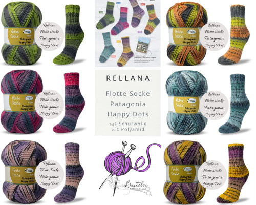 Rellana Flotte Socke Patagonia Happy Dots