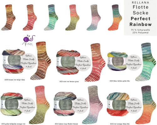 Rellana Flotte Socke Perfect Rainbow