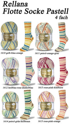 Rellana Flotte Socke Pastell