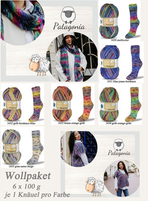 Wollpaket Rellana Flotte Socke Patagonia