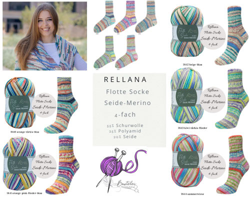 Rellana Flotte Socke Seide-Merino