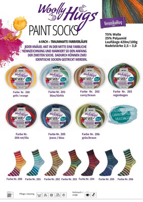 Woolly Hugs PAINT SOCKS