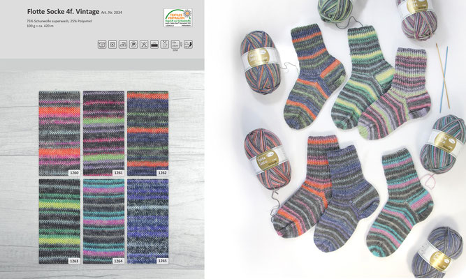 Rellana Flotte Socke Vintage
