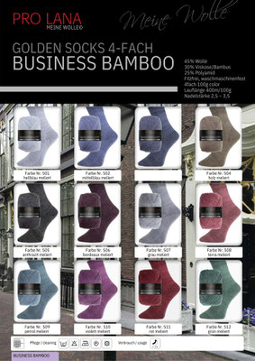 Pro Lana Golden Socks Business Bamboo