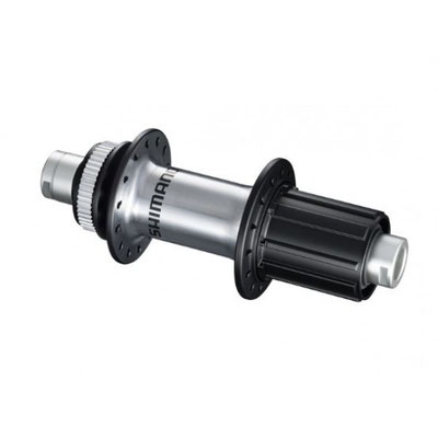 -MAZA TRASERA SHIMANO FH-RS770 32H 12MM 142MM CENTER LOCK SIN EJE, SIN ANILLO DE FIJACION 10-11V PLATA-NEGRO 418725