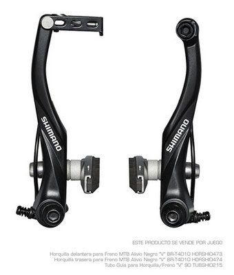 -@Freno DEL en "V" SHIMANO para MTB/Urban Alivio Negro BR-T4000 $500 MXN NP1150339