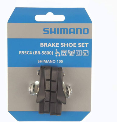 -@Zapata de freno shimano  BR-5800 105 R55C4 C/soporte $455 MXN NP1290596