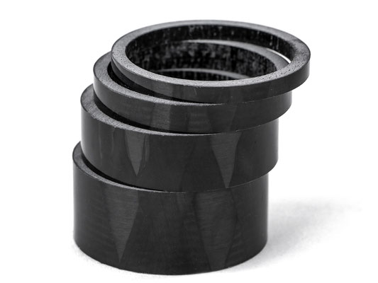 -@Anillos espaciadores de carbono Shimano PRO negro (precios unit. $45mxn 3mm, $65mxn 5mm, $135mxn 10mm, $199mxn 15mm)