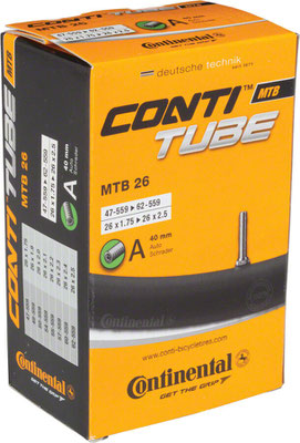 -@Camara CONTINENTAL 26X1.75/2.5 VA 40MM $120MXN NP400459