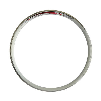 --#ARO BENOTTO R26x1.75 36B 14G ALUM PLATA CALCOMONIA ROJA AERO DOBLE PARED Mod. ZLA015B  $270 MXN RINBTT0002