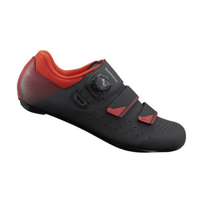 # ZAPATILLA DE RUTA SHIMANO SH-RP400 NEGRO-NARANJA ROJO TALLA: 41 /42 /43/44 /45 NP 418802 $3,175 MXN