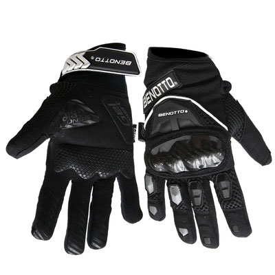 ***Guantes Ciclista BENOTTO Completo MS-1156-18 Talla: VARIAS Gel con Protector Negro/Negro $540 MXN GUABTT0038