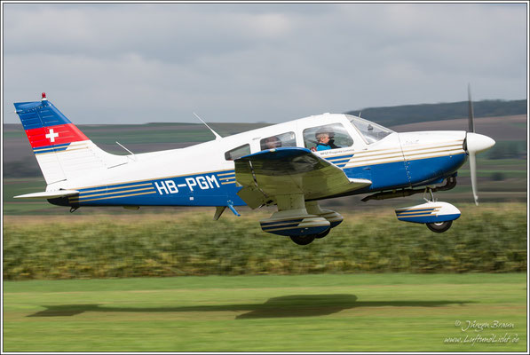 Piper Archer II von der Motorfluggruppe Thurgau in Lommis