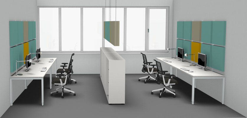 Renderings Büroeinrichtung // Entwurf / Ausführungsplanung 