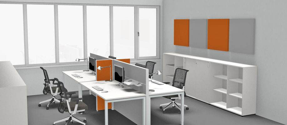Renderings Büroeinrichtung // Entwurf / Ausführungsplanung