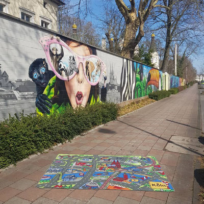 Kölner Zoo Graffiti - Spielteppich Köln - deinspielteppich.de