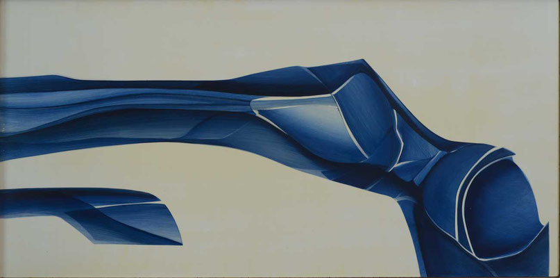 98 x 48 cm, huile sur panneau, 1980