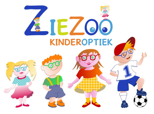 Brillenhuis illustratie en logo kids