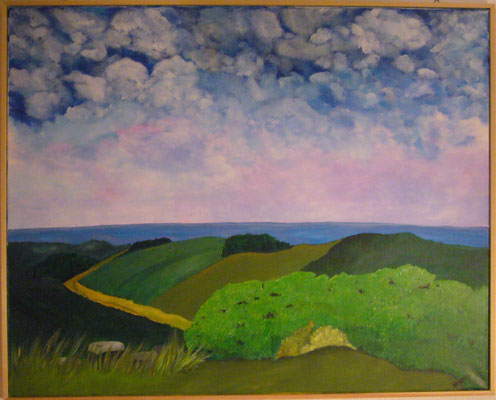 WVZ 136 2010 Bretonischer Himmel Acryl 80x100 verk