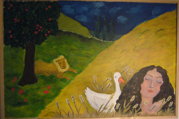 WVZ 145 2010 Eva mit Gans Acryl 50x70