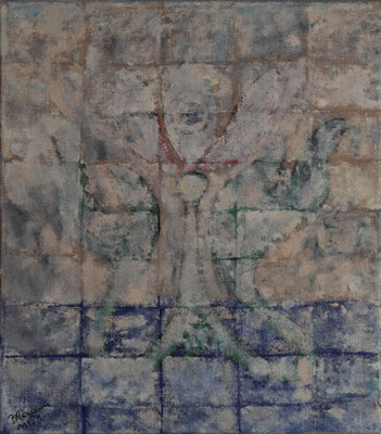 WVZ 636 o.T. 2021 Acryl auf Jute-Leinwand 50x60