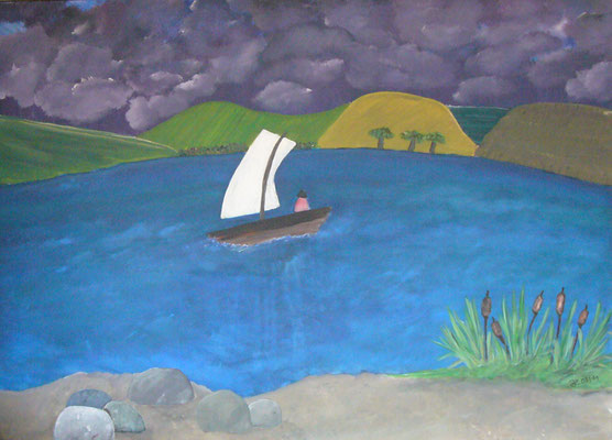 WVZ 168 2011 Auf dem See Acryl 50x70