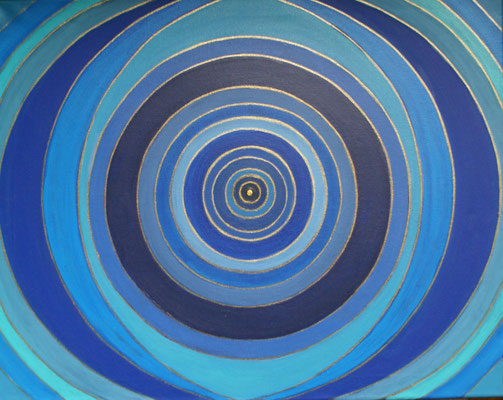 WVZ 206 2011 Zyklus Schöpfung 7 Ruhe Harmonie Sonntag Acryl
