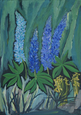 WVZ 416 2016 02 004 Lupinen Acryl 50x70