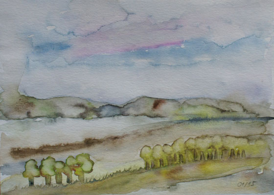 WVZ 375 2015 Baumgruppen Aquarell 24x32