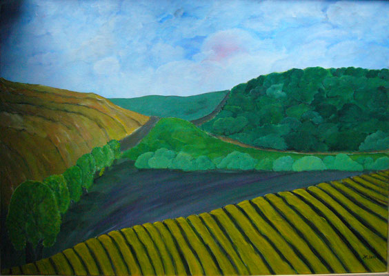 WVZ 136 2010 Bretonischer Himmel Acryl 80x100 verk