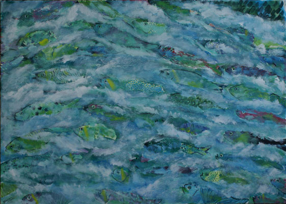 WVZ 497 2018 Fische Acryl 70x100 verk