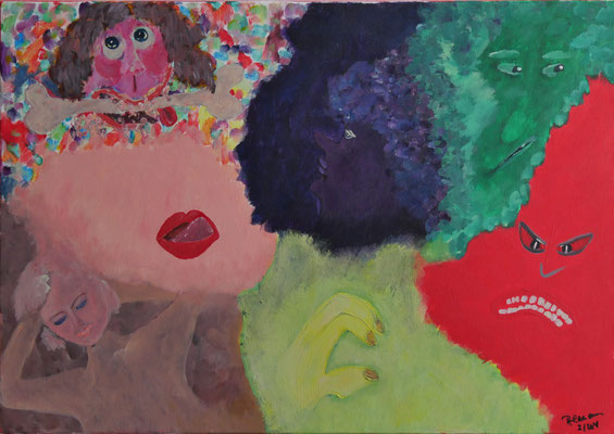 WVZ 619 Die sieben Todsünden 2021 Acryl 50x70